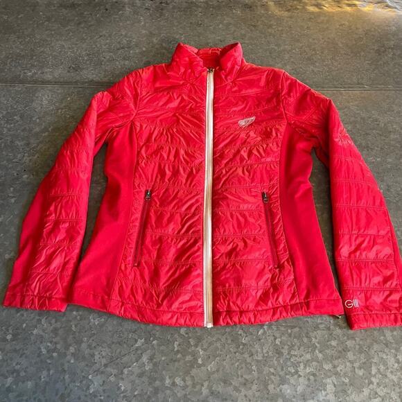 Detroit Red Wings NHL G III Sports Carl Banks Jacket Womens Small Puffer Quilted - Picture 2 of 13